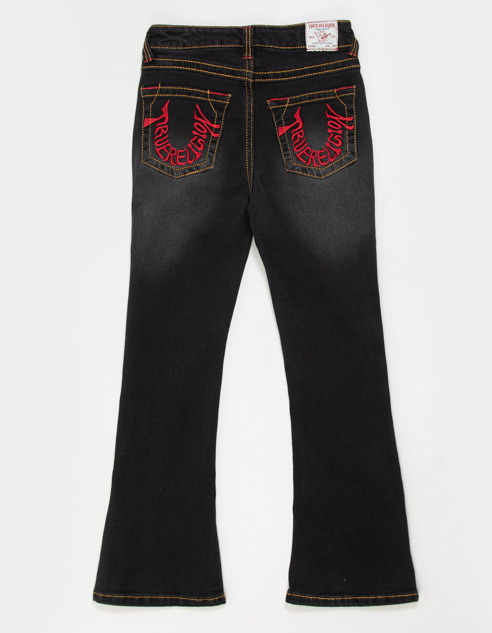 TRUE RELIGION Joey Girls High Rise Flare Jeans - BLACK