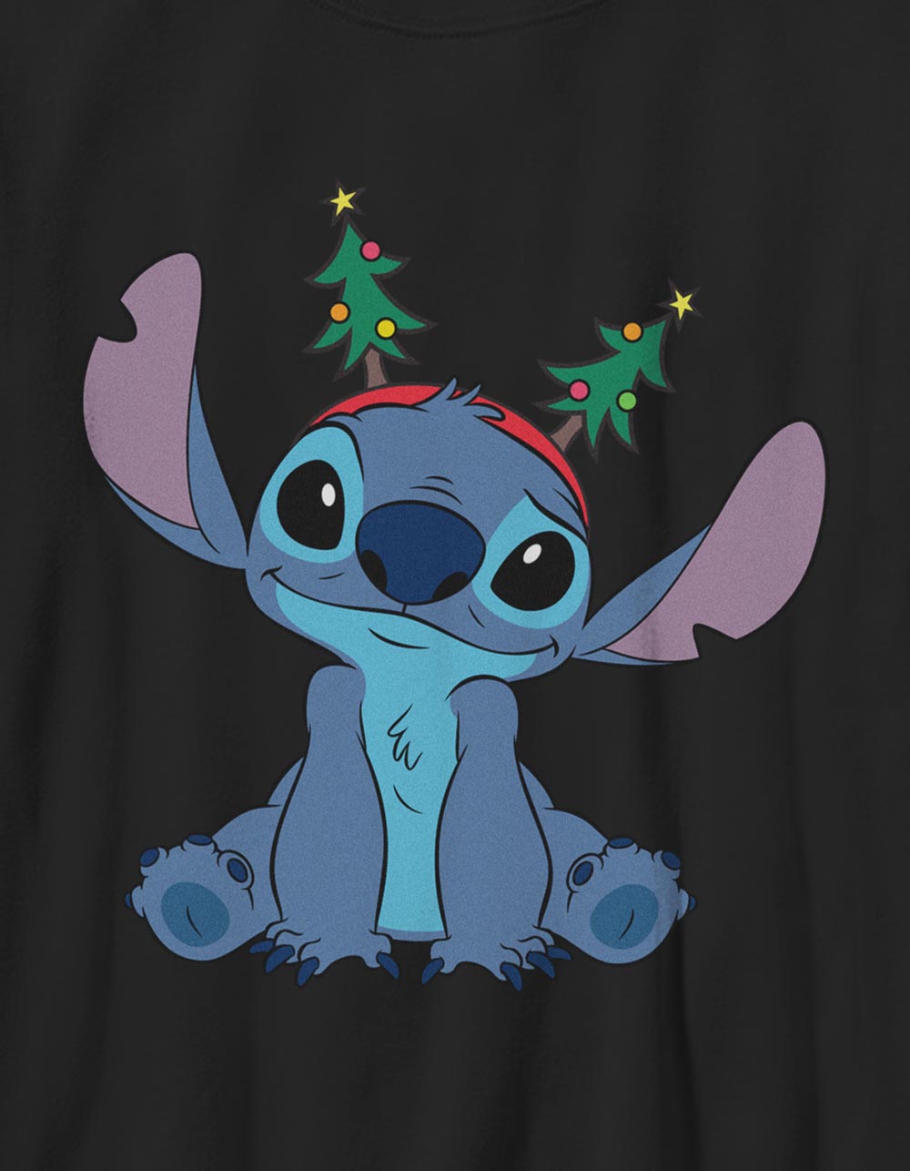 LILO & STITCH Holiday Headband Unisex Kids Tee - BLACK