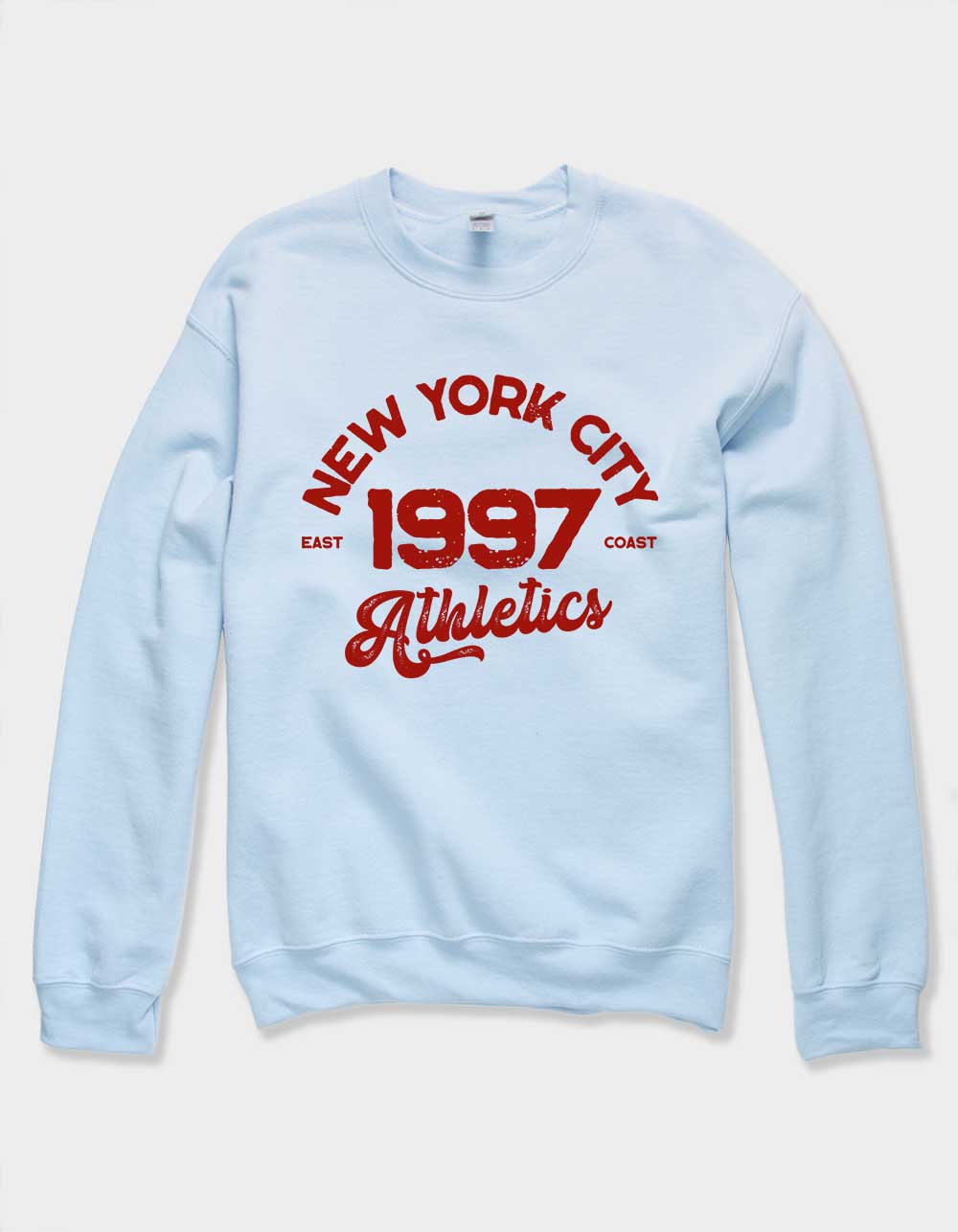 NEW YORK 1997 Athletics Unisex Crewneck Sweatshirt - LIGHT BLUE