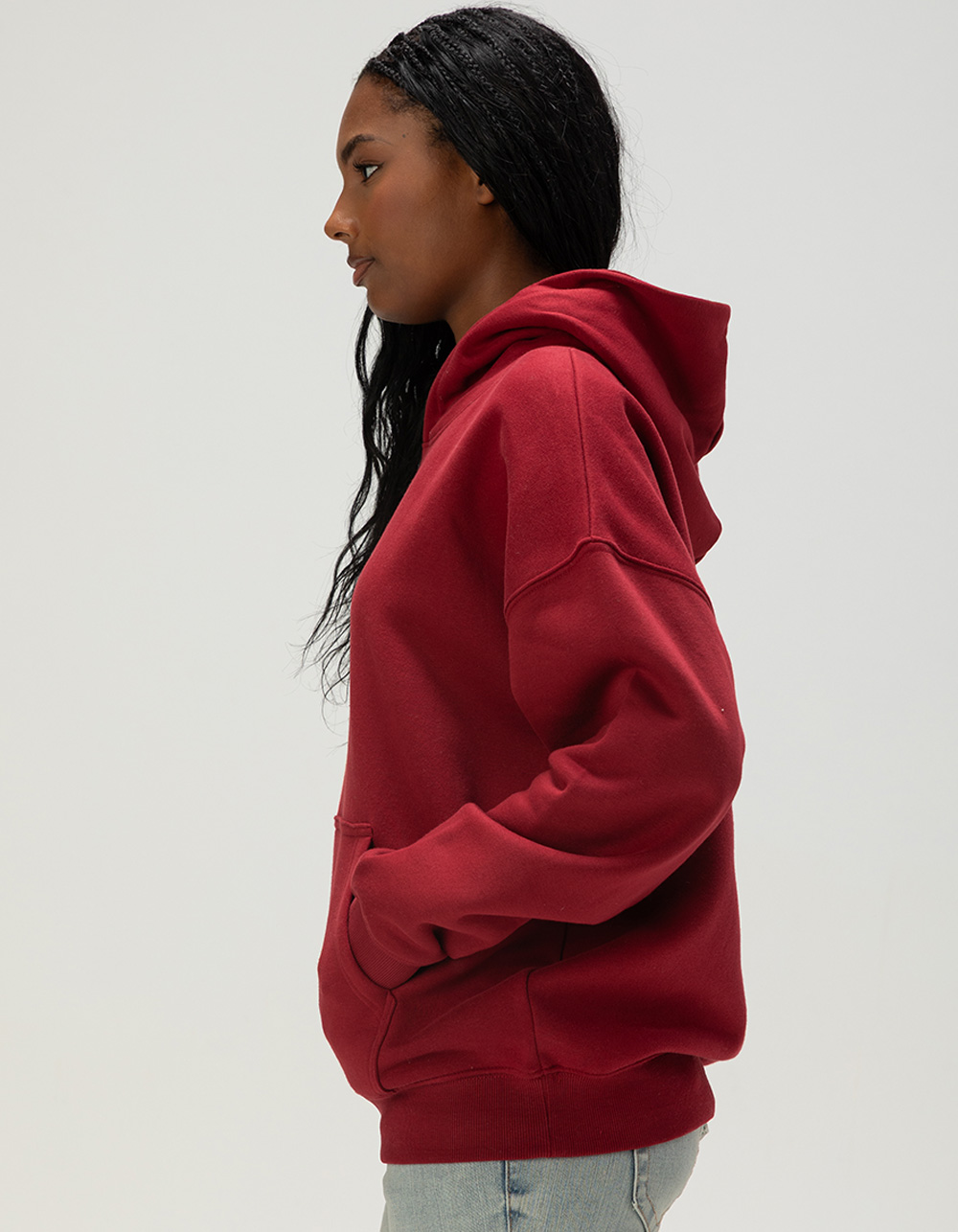 RIP CURL Hibiscus Womens Hoodie - BURGUNDY