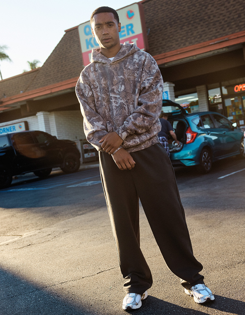 RSQ Mens Loose Sweatpants - WASHED BLACK