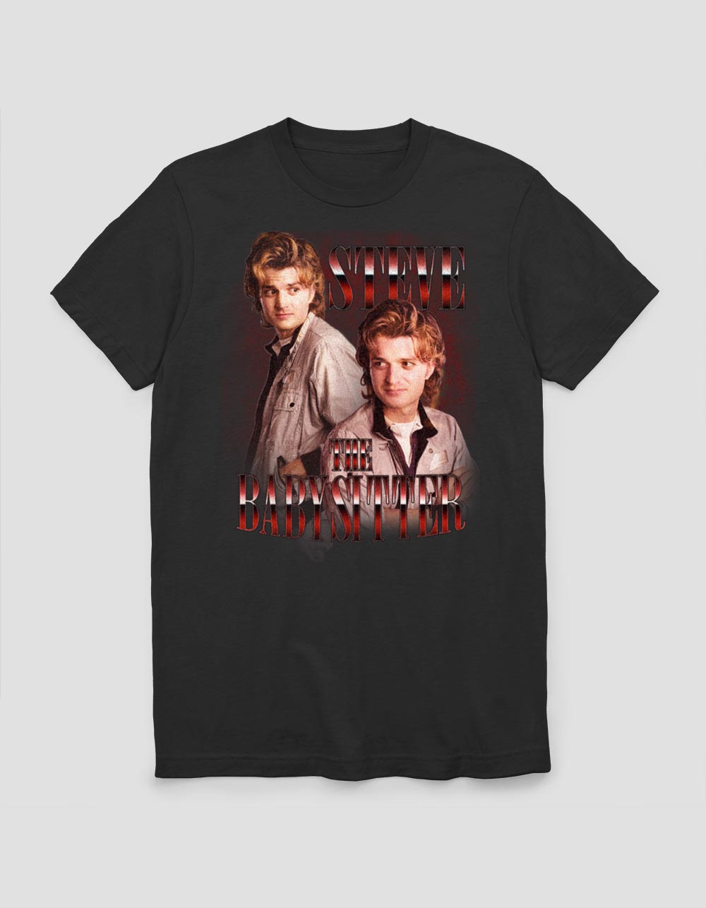 STRANGER THINGS The Babysitter Unisex Tee - BLACK