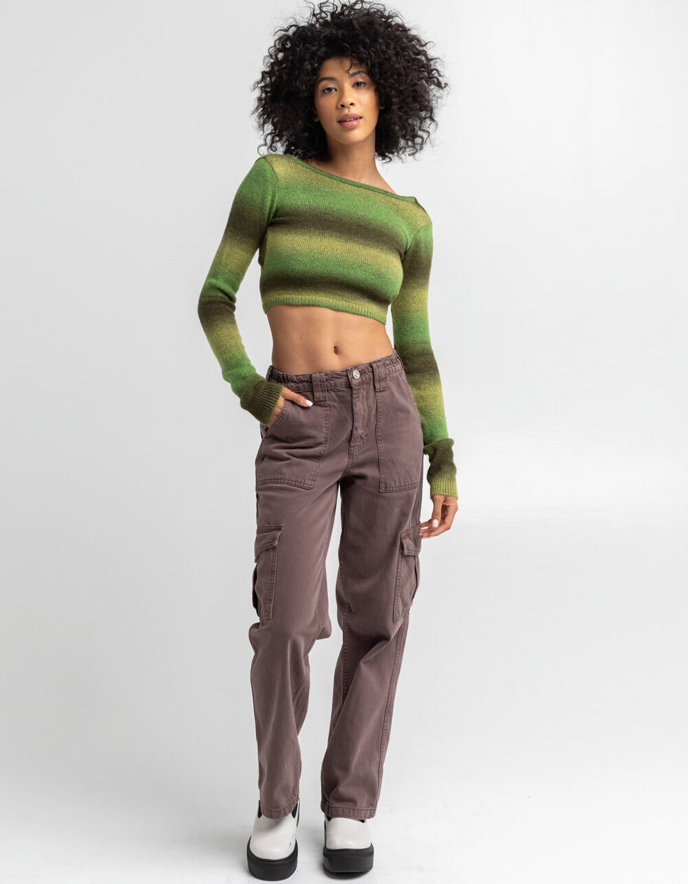 Womens Crop Sweater 