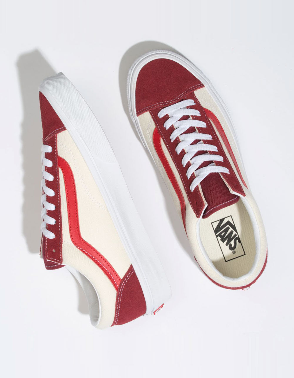 VANS Retro Sport Style 36 Biking Red & Poinsettia Shoes image number 2