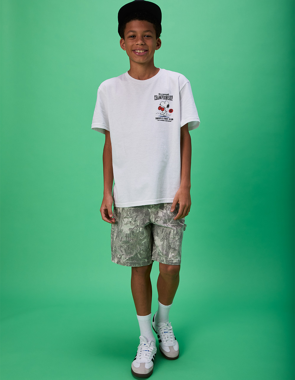 RSQ Boys Utility Jorts - CAMO KHAKI