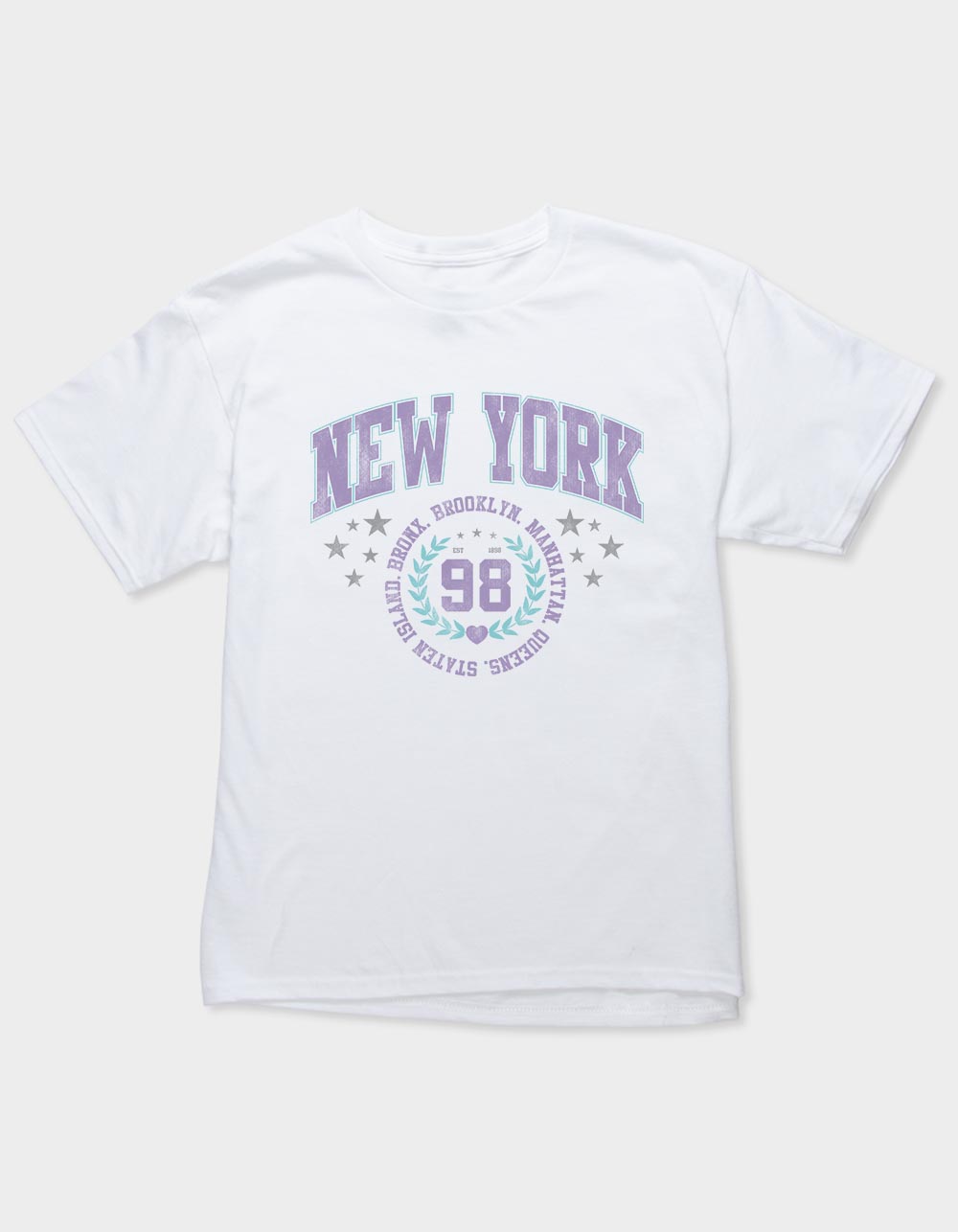 Kids New York Tee Peri/Yellow main image 0