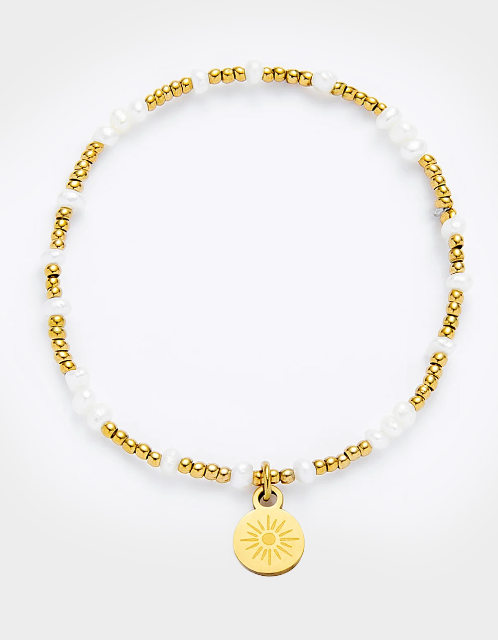 MAUKA Mixed Gold & Pearl Beaded Bracelet - MULTI
