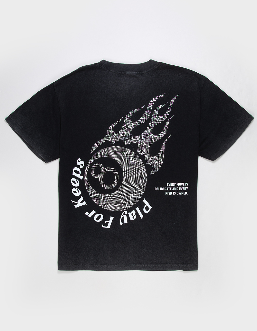 CVLA Play For Keeps Mens Boxy Tee - WASHED BLACK