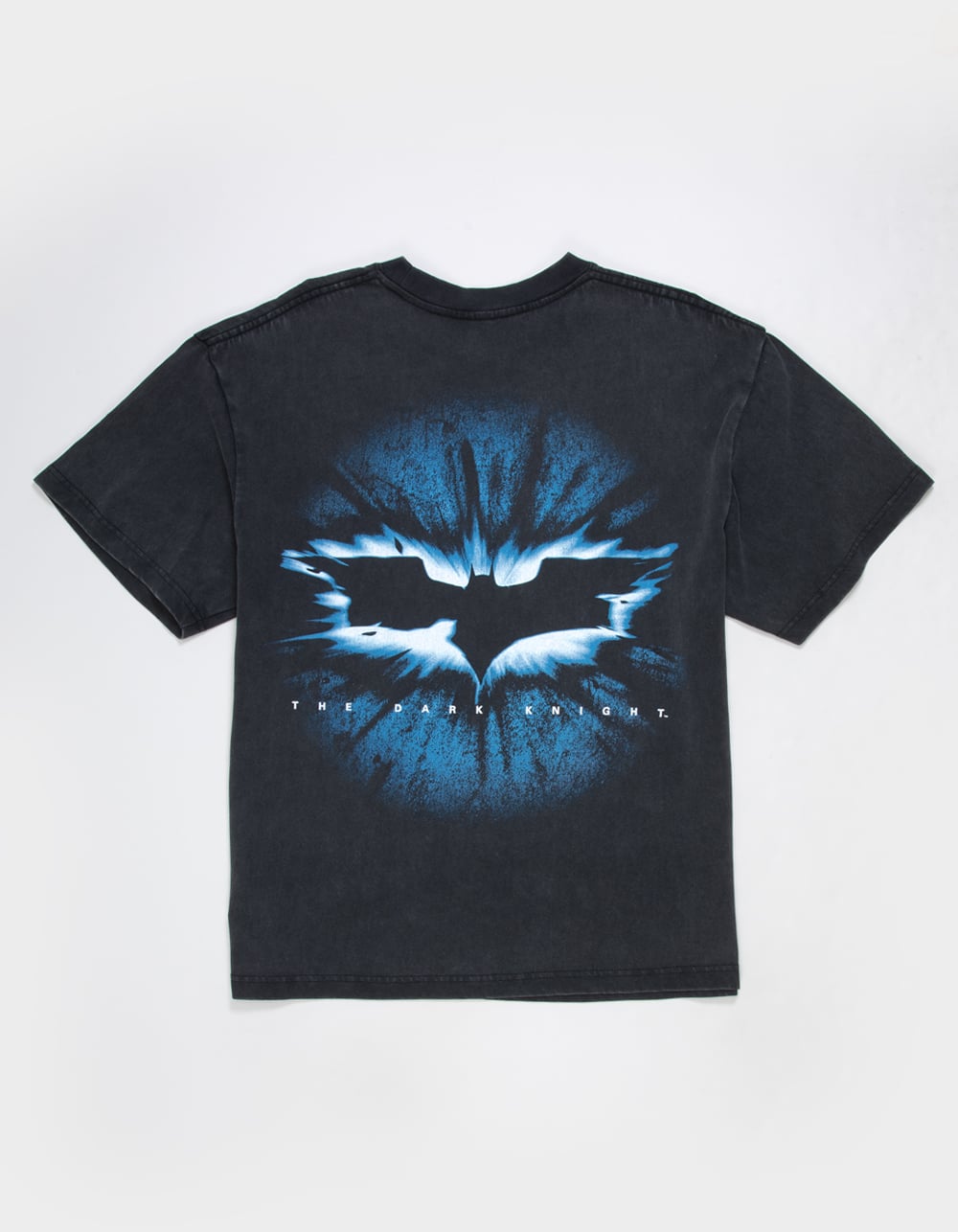 THE DARK KNIGHT Batarang Mens Boxy Tee - WASHED BLACK