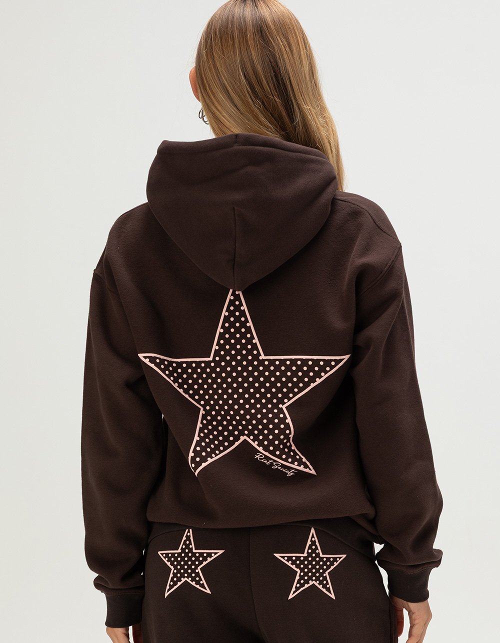 RIOT SOCIETY Star Womens Hoodie - BROWN