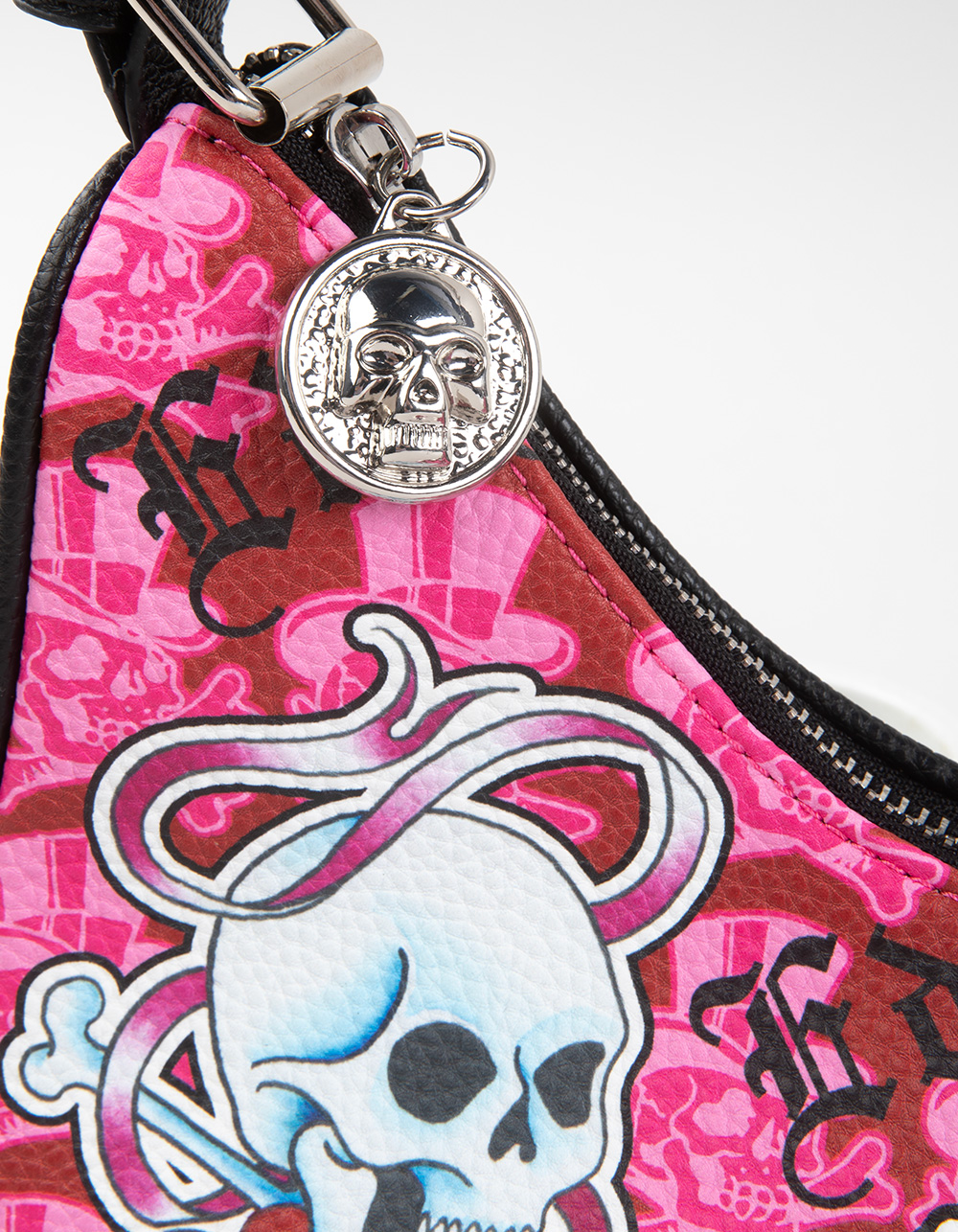 ED HARDY Asymmetric Shoulder Bag - BLACK COMBO
