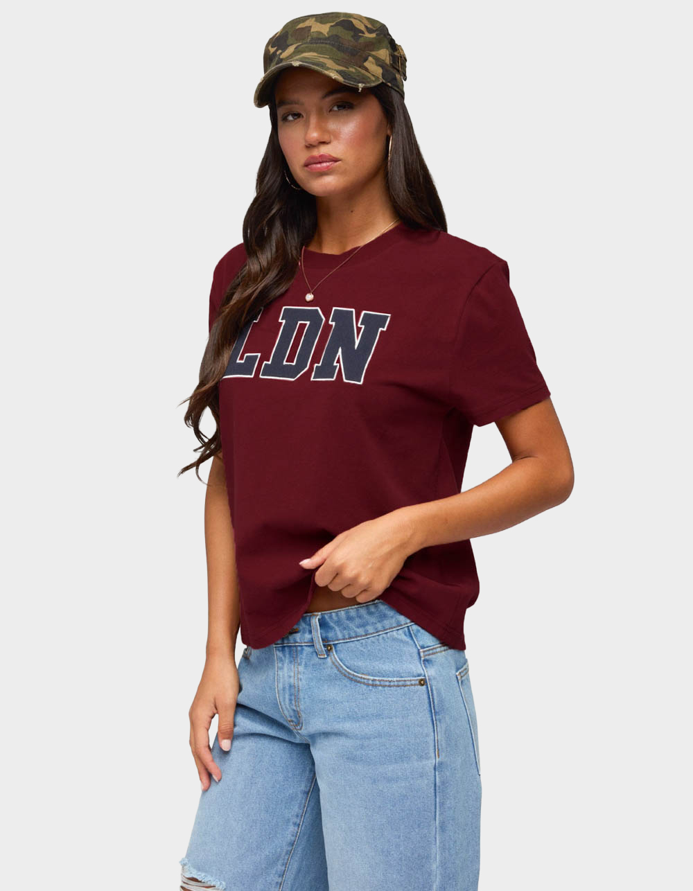 EDIKTED LDN Tee - DK RED