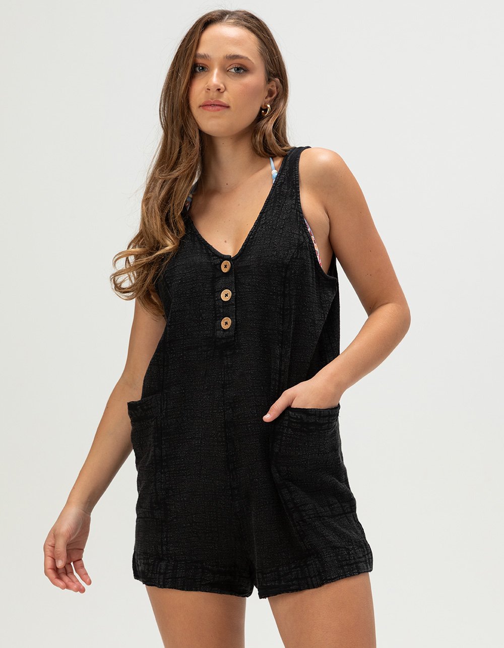 RIP CURL Classic Surf Womens Romper - BLACK