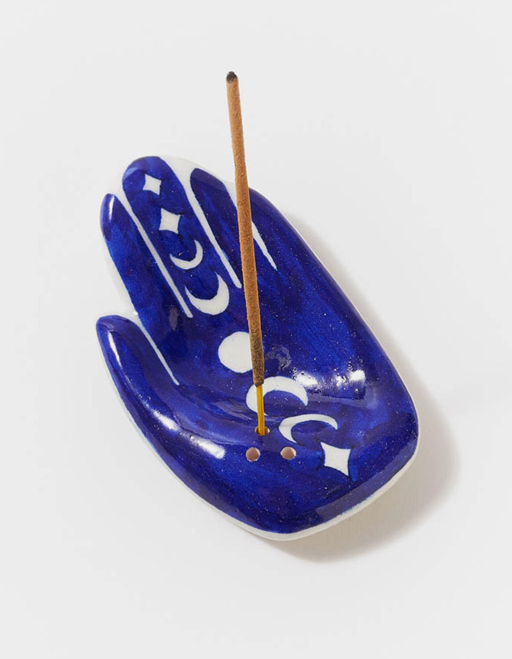Jalani Indigo Hand Incense Holder BLUE Tillys