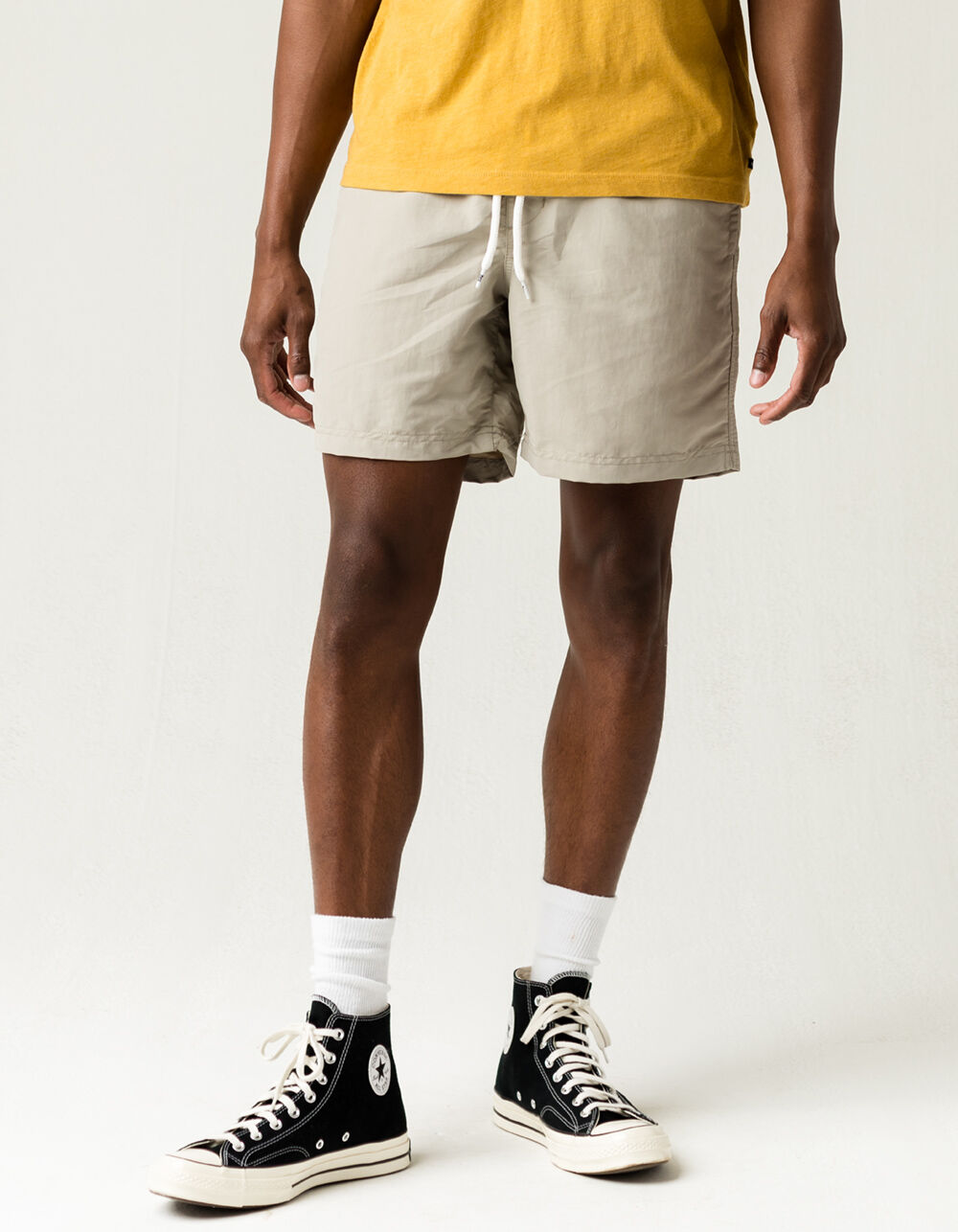 RSQ Nylon Mens Vintage Khaki Shorts VINTAGE KHAKI Tillys