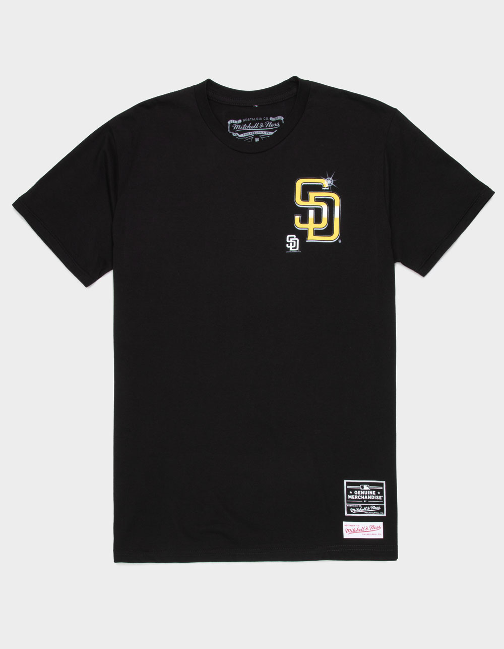 MITCHELL & NESS San Diego Padres Airbrush Mens Tee - BLACK