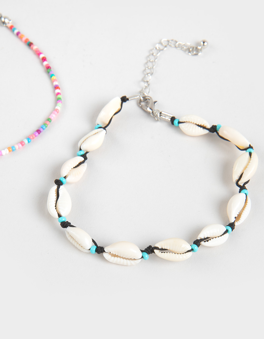 FULL TILT 3 Pack Shell/Sun/Beaded Anklets - MULTI
