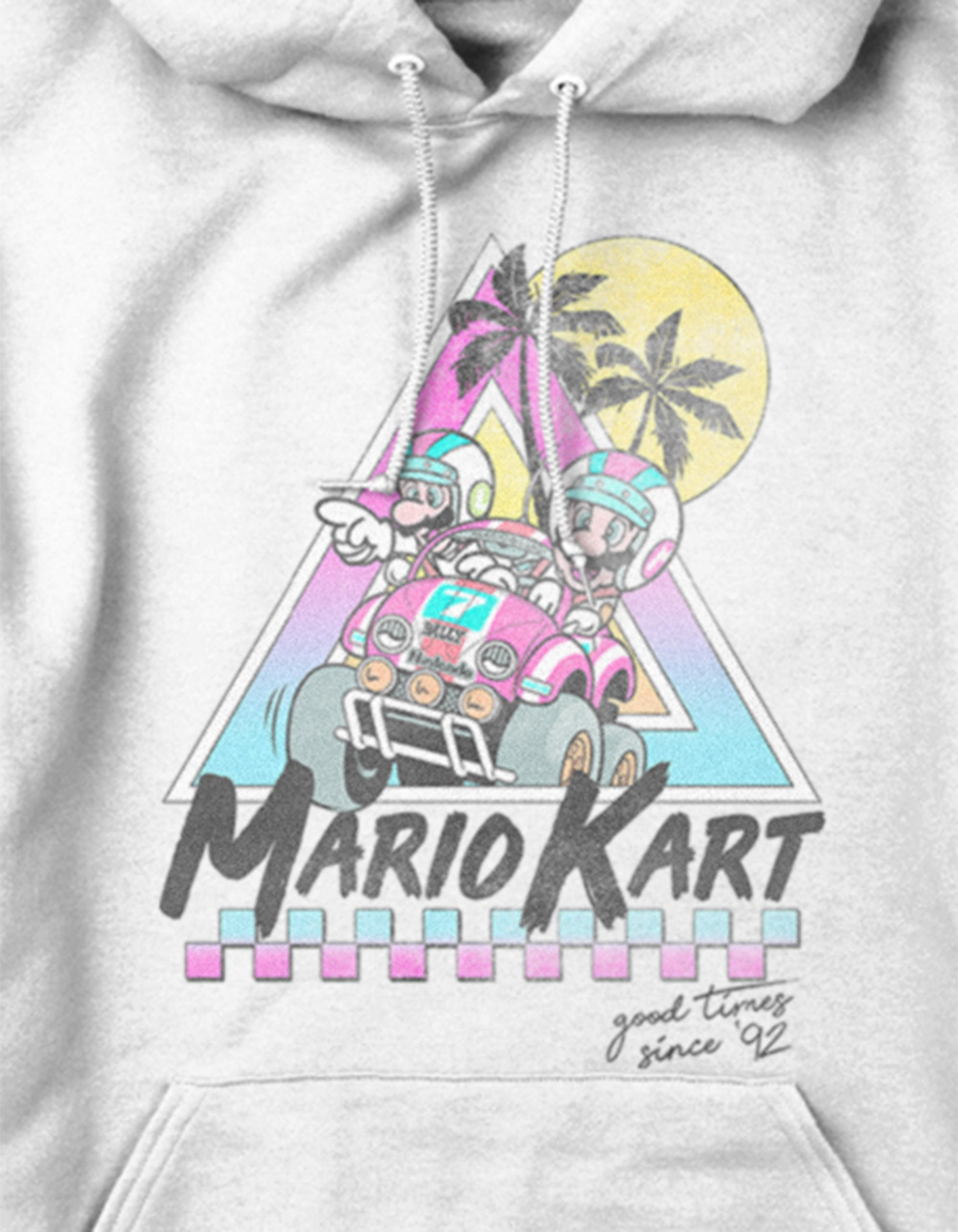 MARIO Beach Race Unisex Hoodie - WHITE