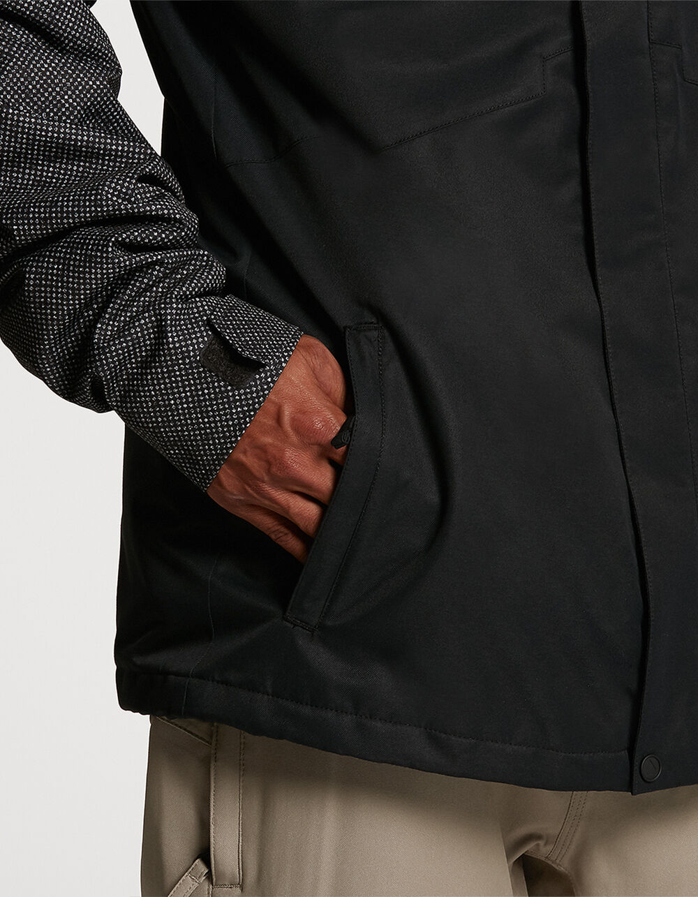 17Forty Insulated Mens Black & Gray Snow Jacket BLACK/GRAY