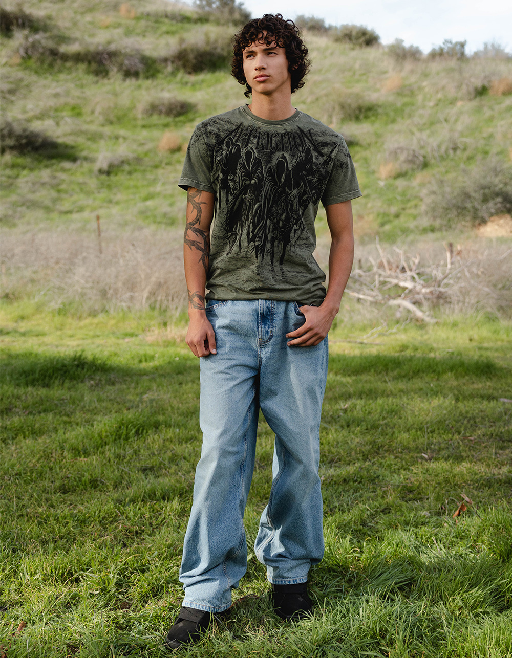 RSQ Mens Extra Baggy Jeans - LIGHT WASH