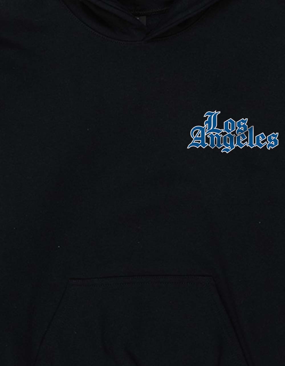 LOS ANGELES California Stack Unisex Kids Hoodie - BLACK