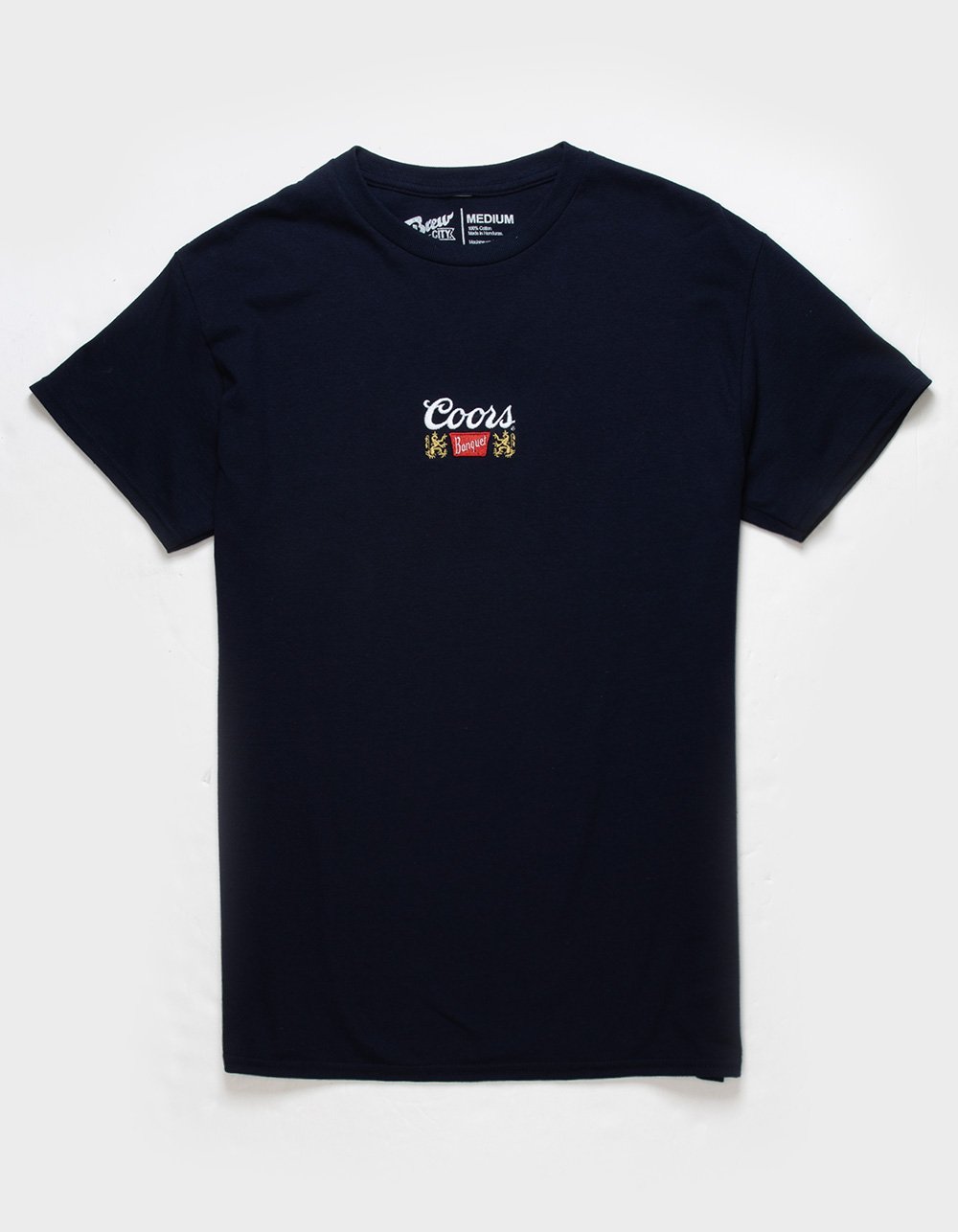 COORS Logo Embroidered Mens Tee - NAVY