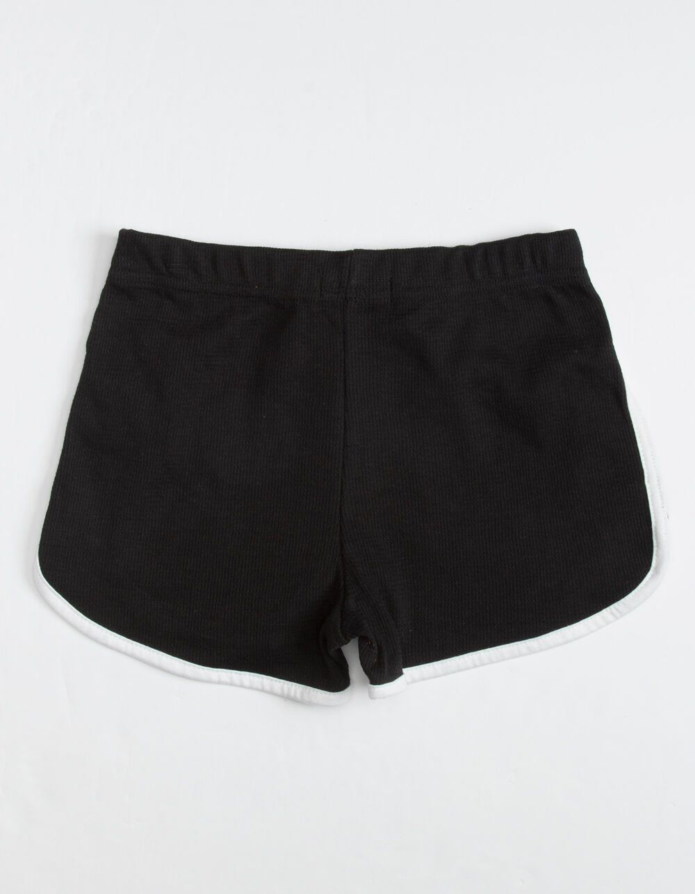 FULL CIRCLE TRENDS Contrast Piping Girls Black Shorts - BLACK | Tillys