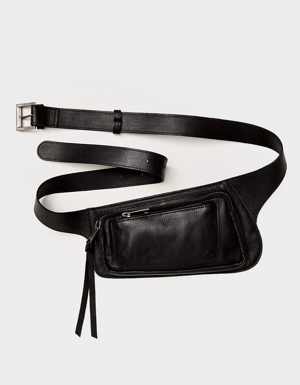 FREE PEOPLE Avalon Leather Sling Bag - BLACK