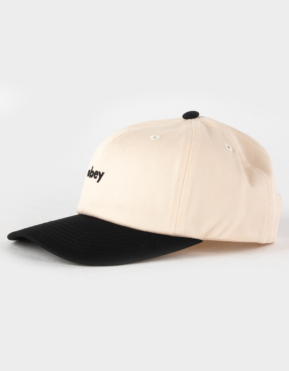 OBEY Benny 6 Panel Mens Snapback Hat - BLACK COMBO | Tillys