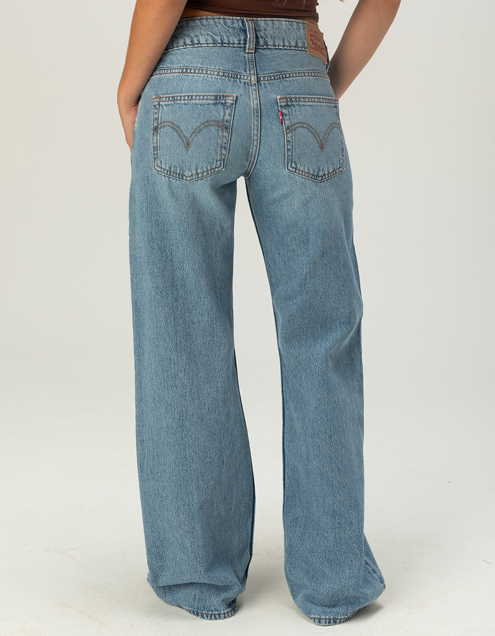 LEVI'S Superlow Womens Loose Jeans - Twisted Vibe MEDIUM INDIGO