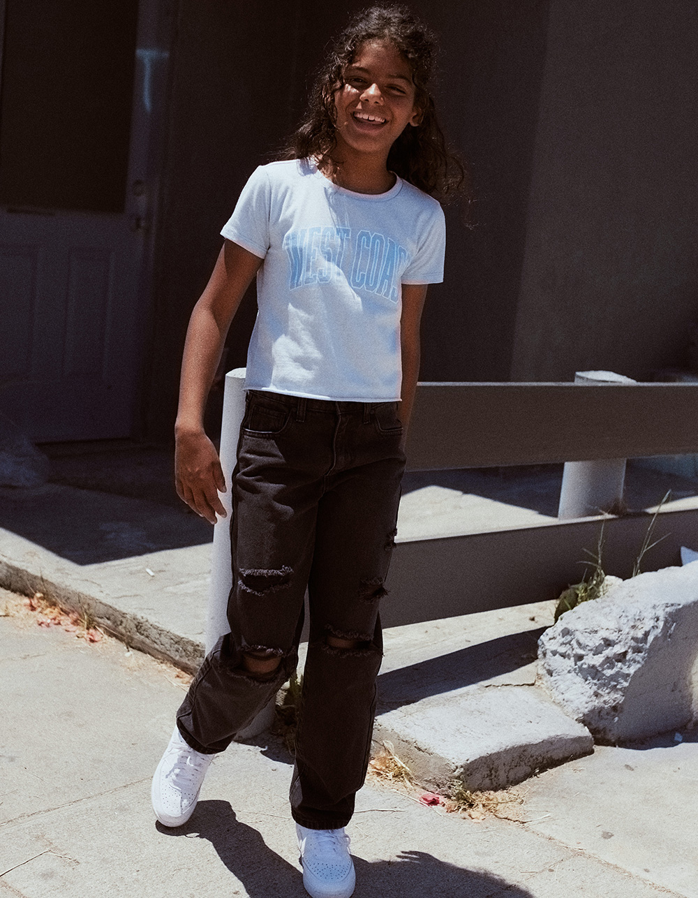 RSQ Girls High Rise 90's Jeans - WASHED BLACK