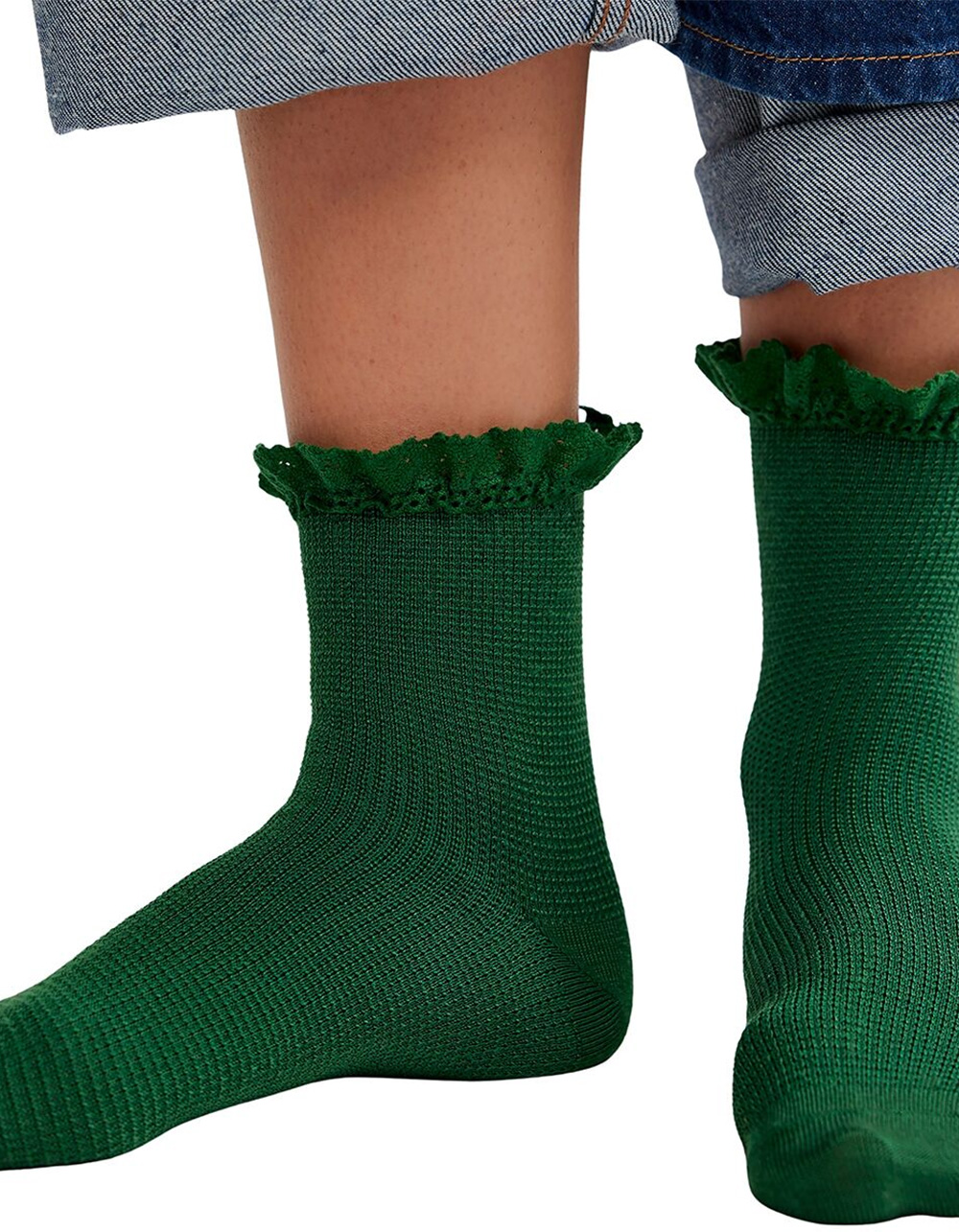 FREE PEOPLE Womens Ruffle Socks 3 Pack - MULTI