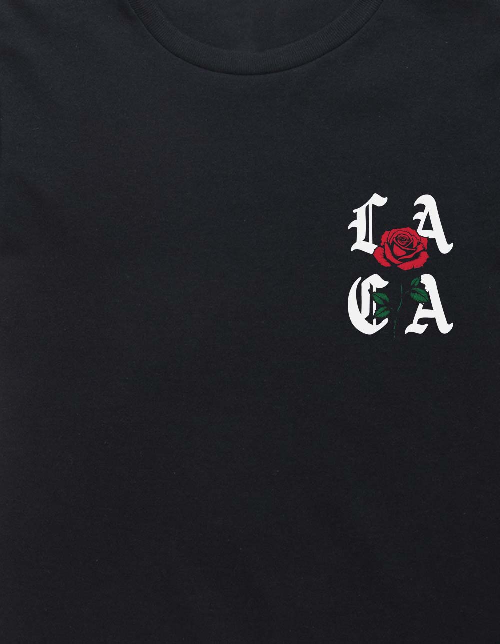 CALIFORNIA LA Rose Boys Tee - BLACK