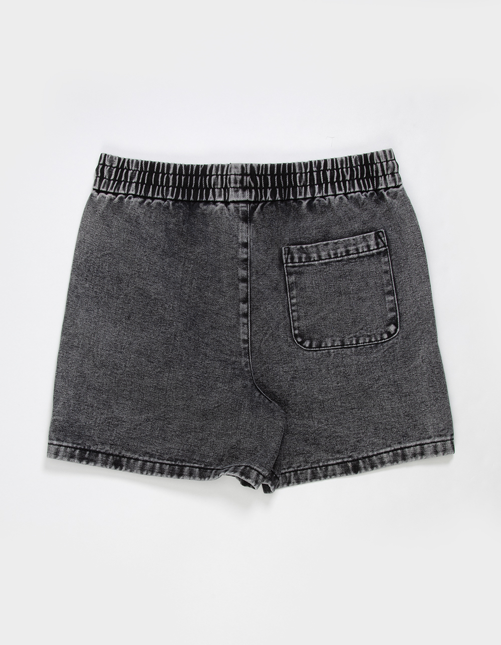 RSQ Mens Pull On Baggy Twill Shorts - WASHED BLACK