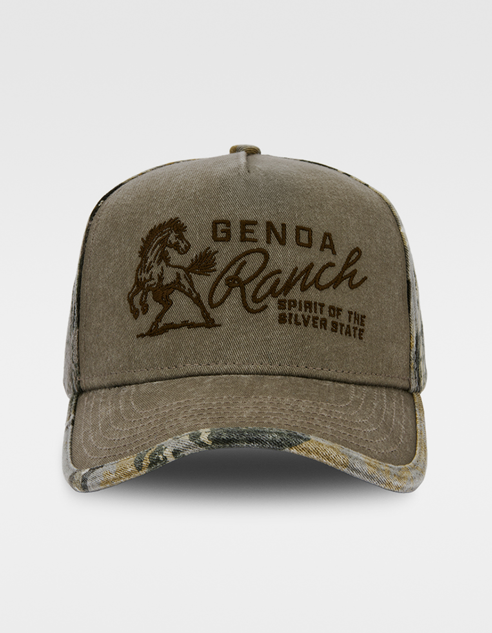 Genoa Ranch Two Tone Snapback Hat - GRAY COMBO
