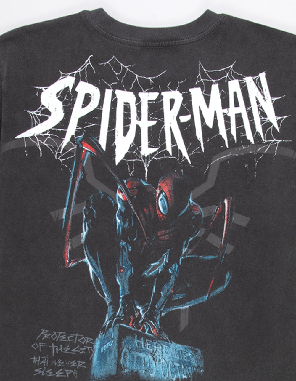 CVLA x Marvel Spider-Man Web Boys Tee - WASHED BLACK