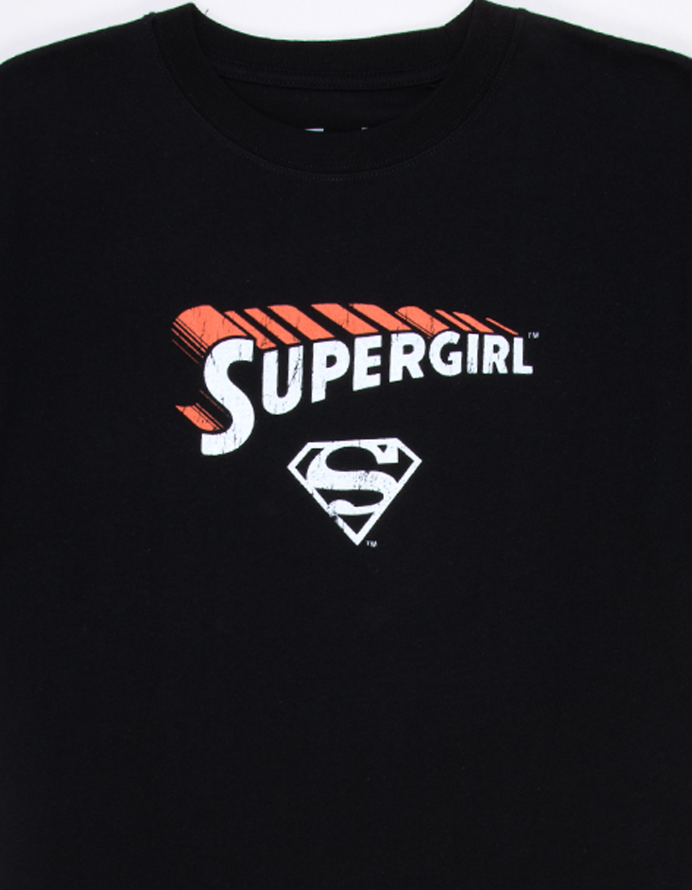 SUPERGIRL Mens Boxy Tee - BLACK