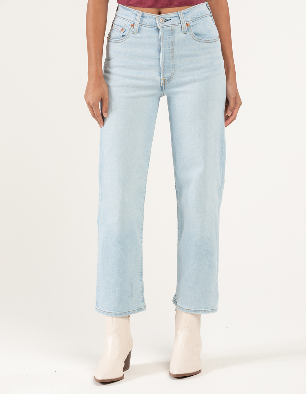 LEVI'S Womens Ribcage Straight Ankle Jeans - LIGHT WASH | Tillys