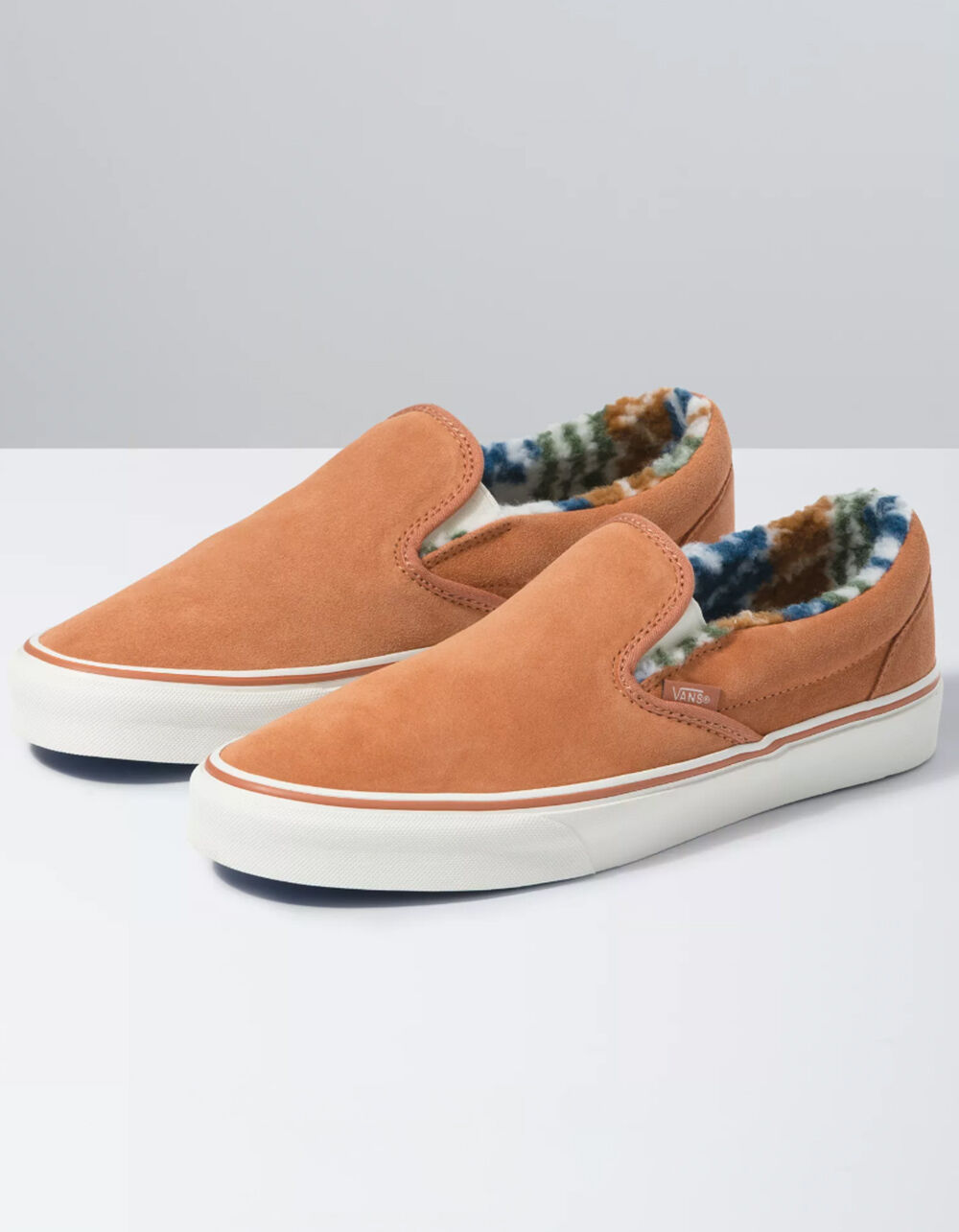 suede sherpa classic slip on