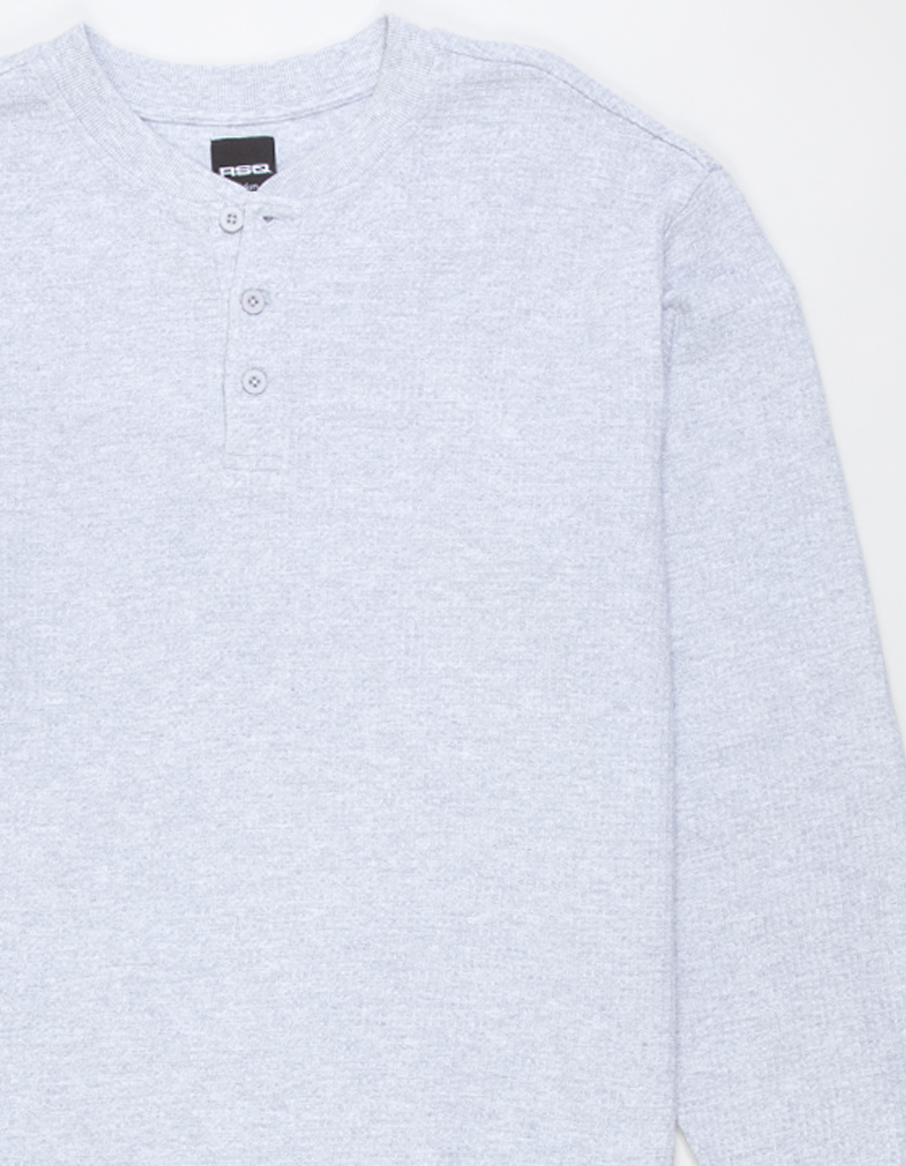 RSQ Mens Henley Thermal - HEATHER GRAY