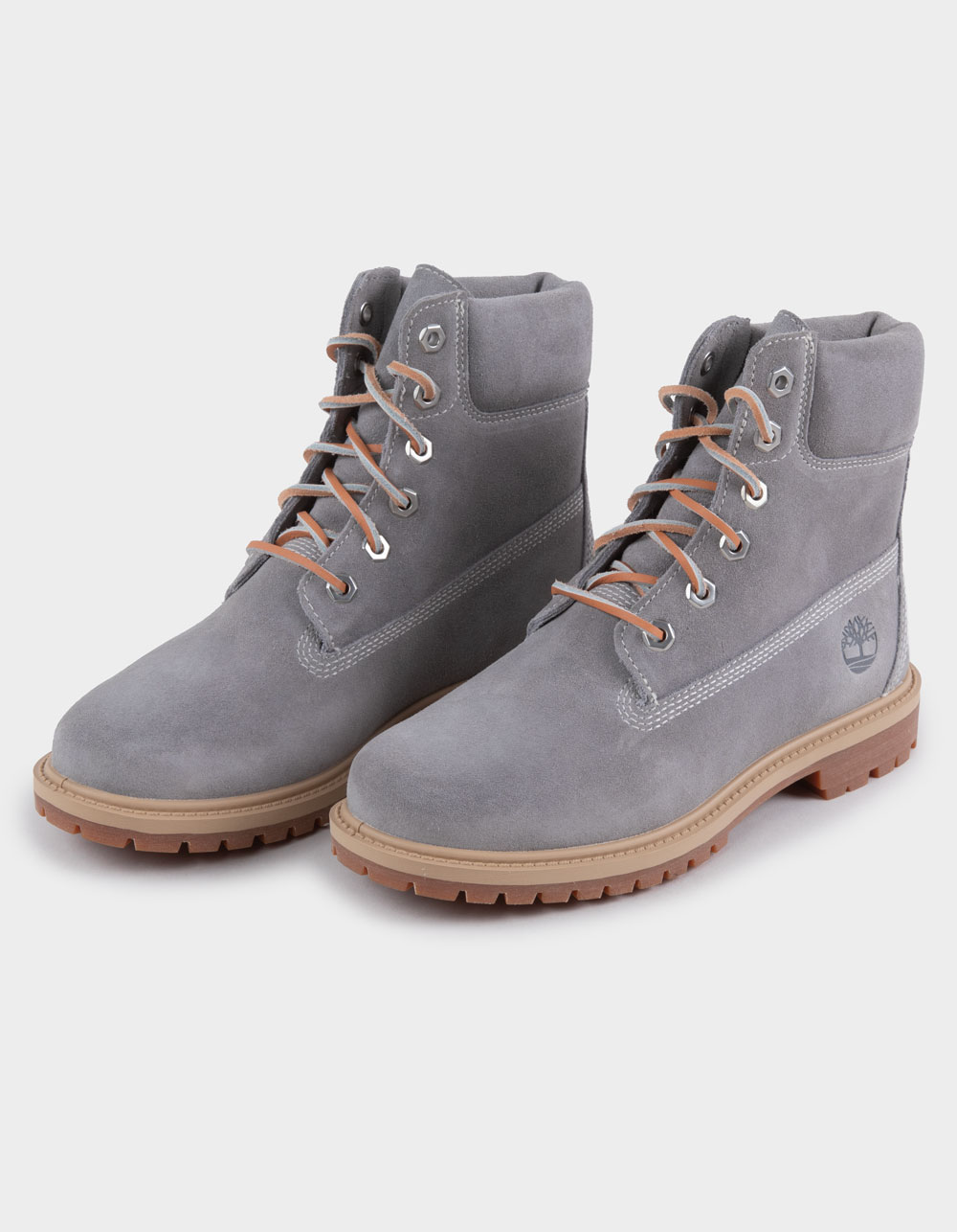 TIMBERLAND Premium Womens 6" Lace-Up Boots - GRAY