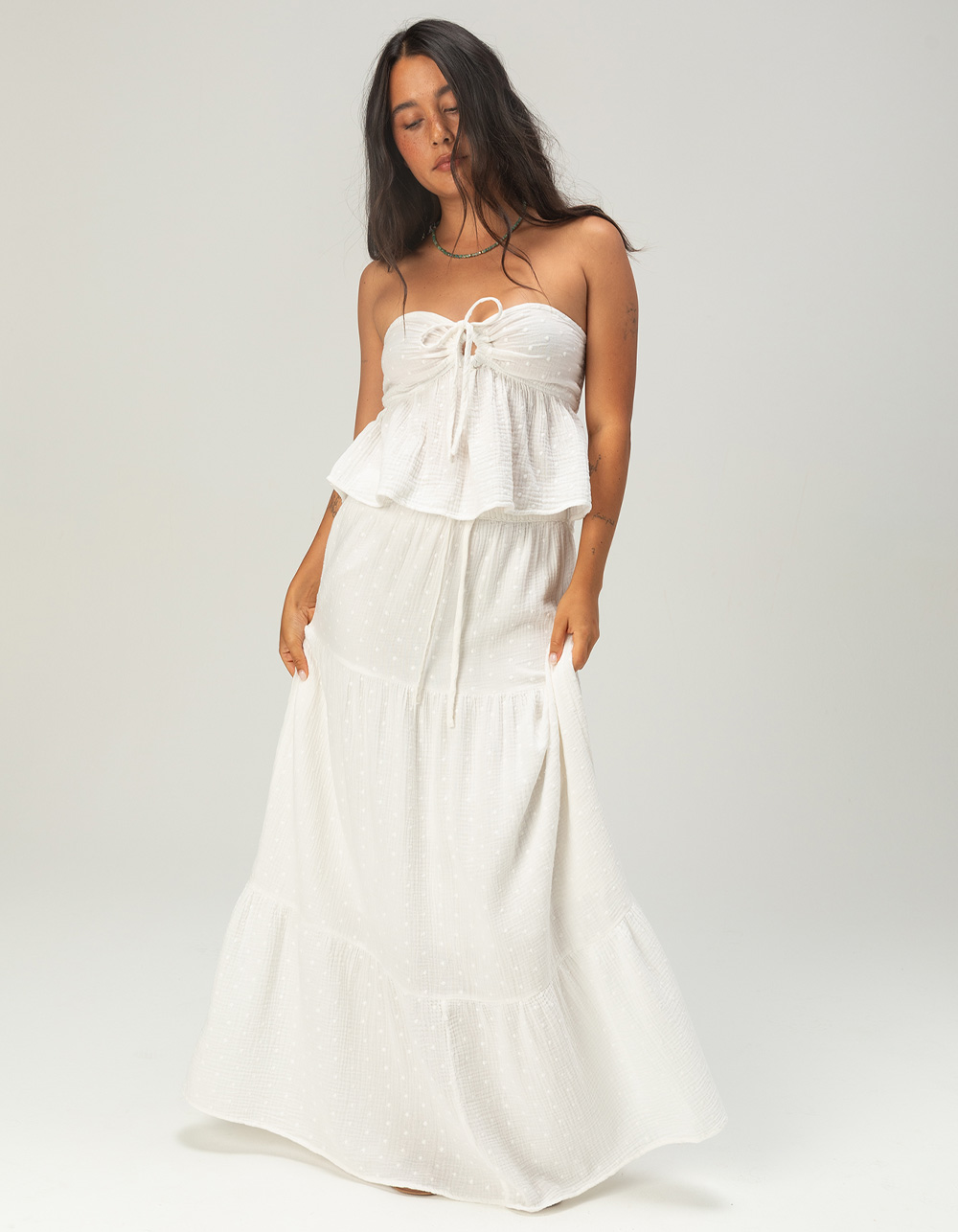 ROXY Ventura Womens Tube Top - WHITE