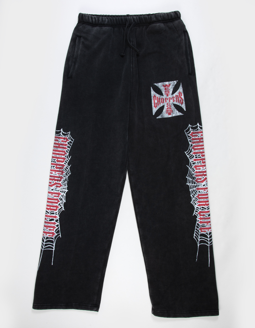WEST COAST CHOPPERS Crawler Mens Sweatpants - WASHED BLACK