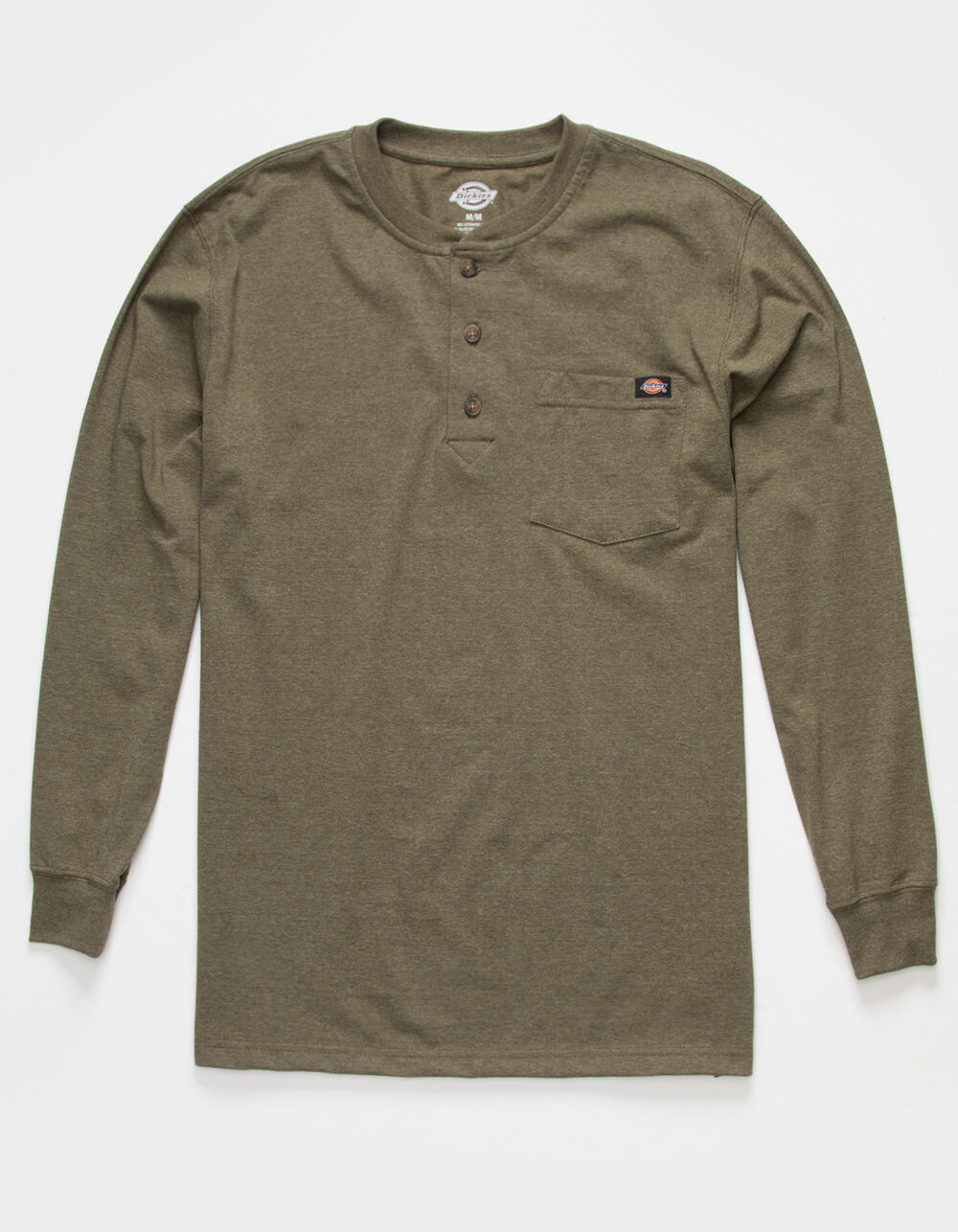 DICKIES Mens Henley Pocket Tee MILITARY Tillys