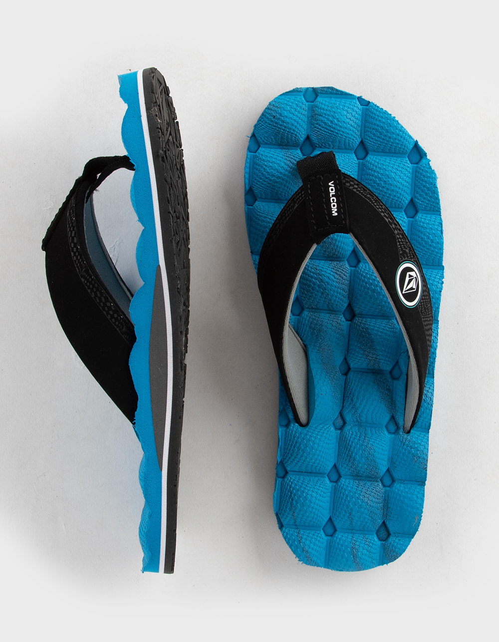 VOLCOM Recliner Boys Flip Flops - BLUE