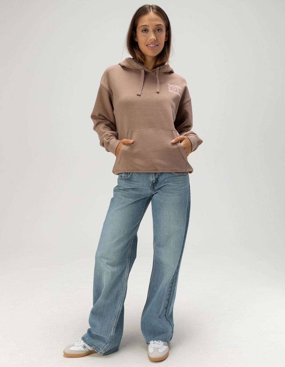 ROXY Wailea Womens Hoodie - BROWN