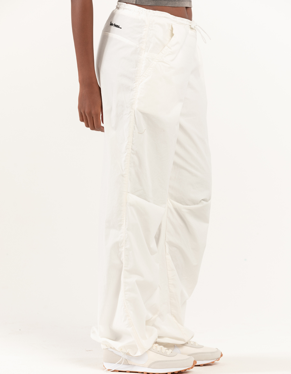 IETS FRANS Baggy Tech Womens Pants WHITE Tillys