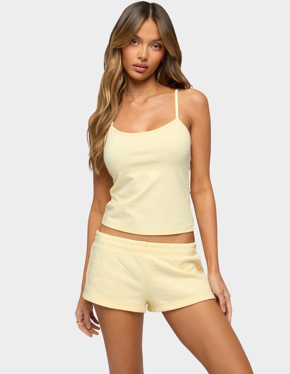 EDIKTED Cataleya Tank Top - YELLOW