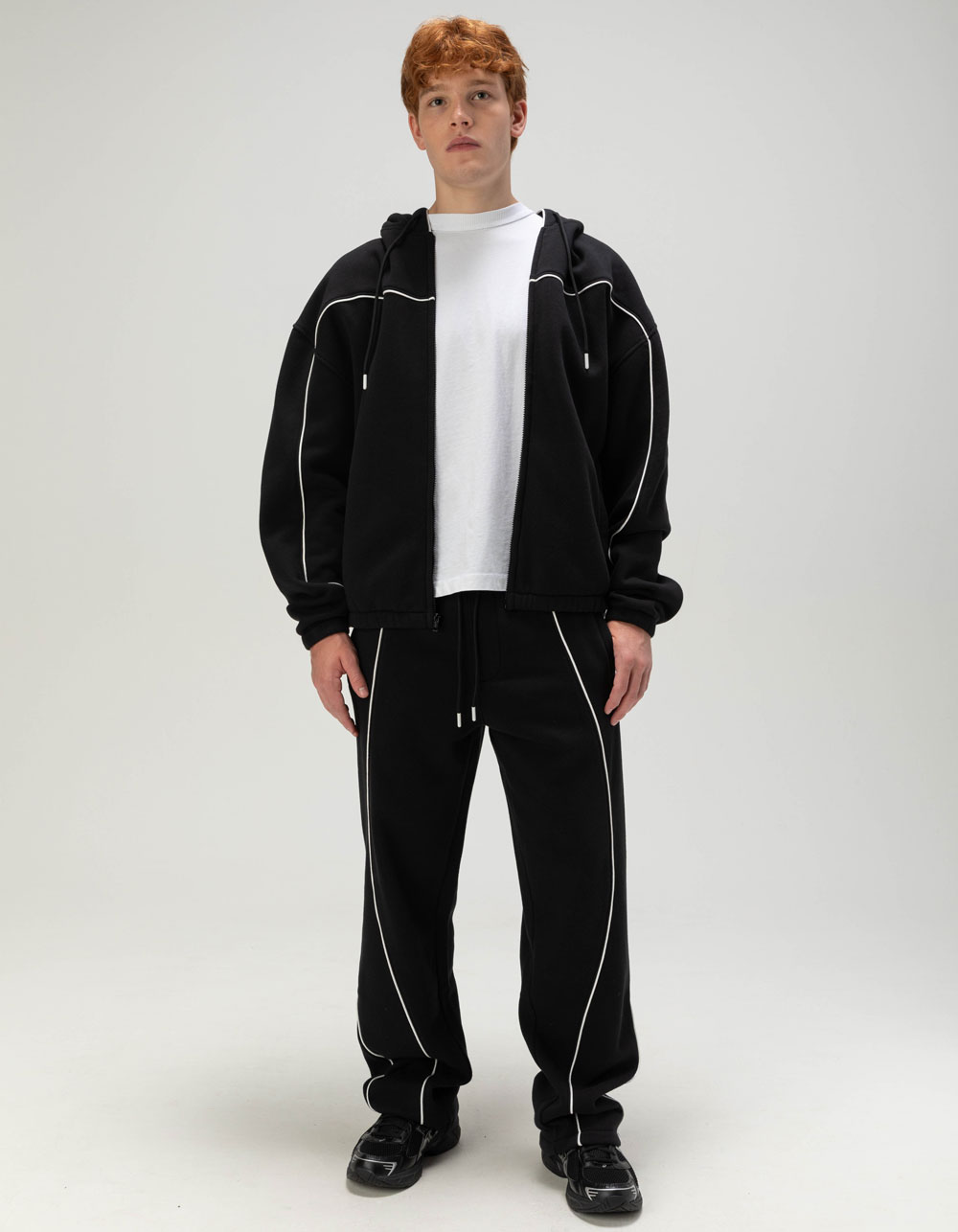 RSQ Mens Loose Sweatpants - BLACK
