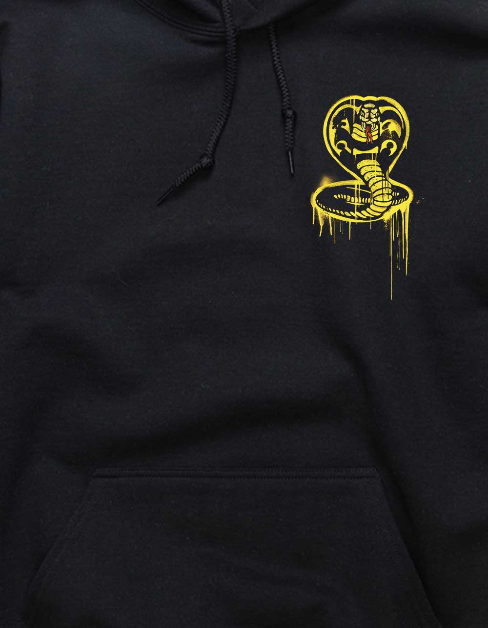 COBRA KAI Spray Paint Logo Unisex Hoodie - BLACK